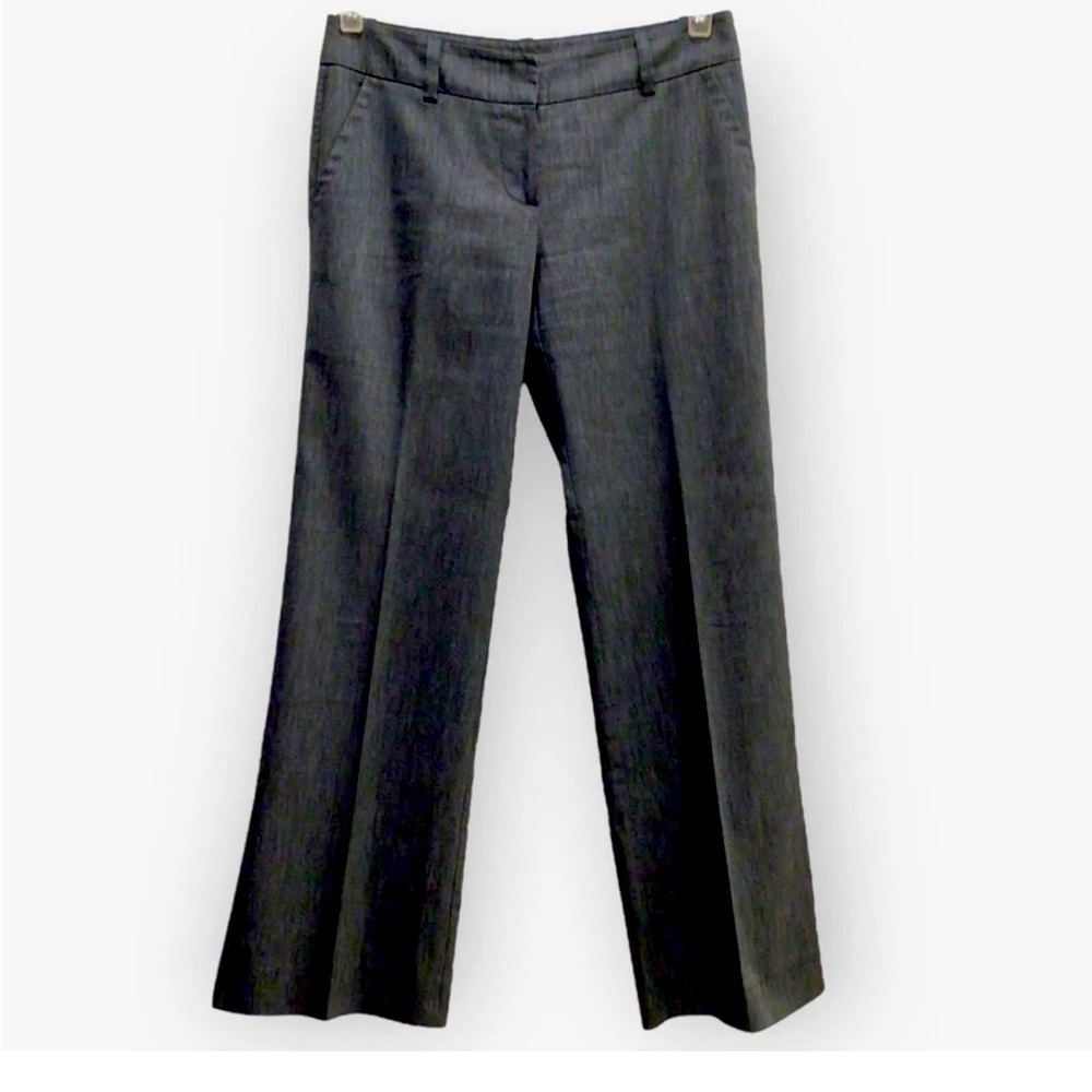 TRINA TURK WOOL BLEND OFFICE DRESS TROUSER PANTS CHARCOAL SIZE 8 EUC